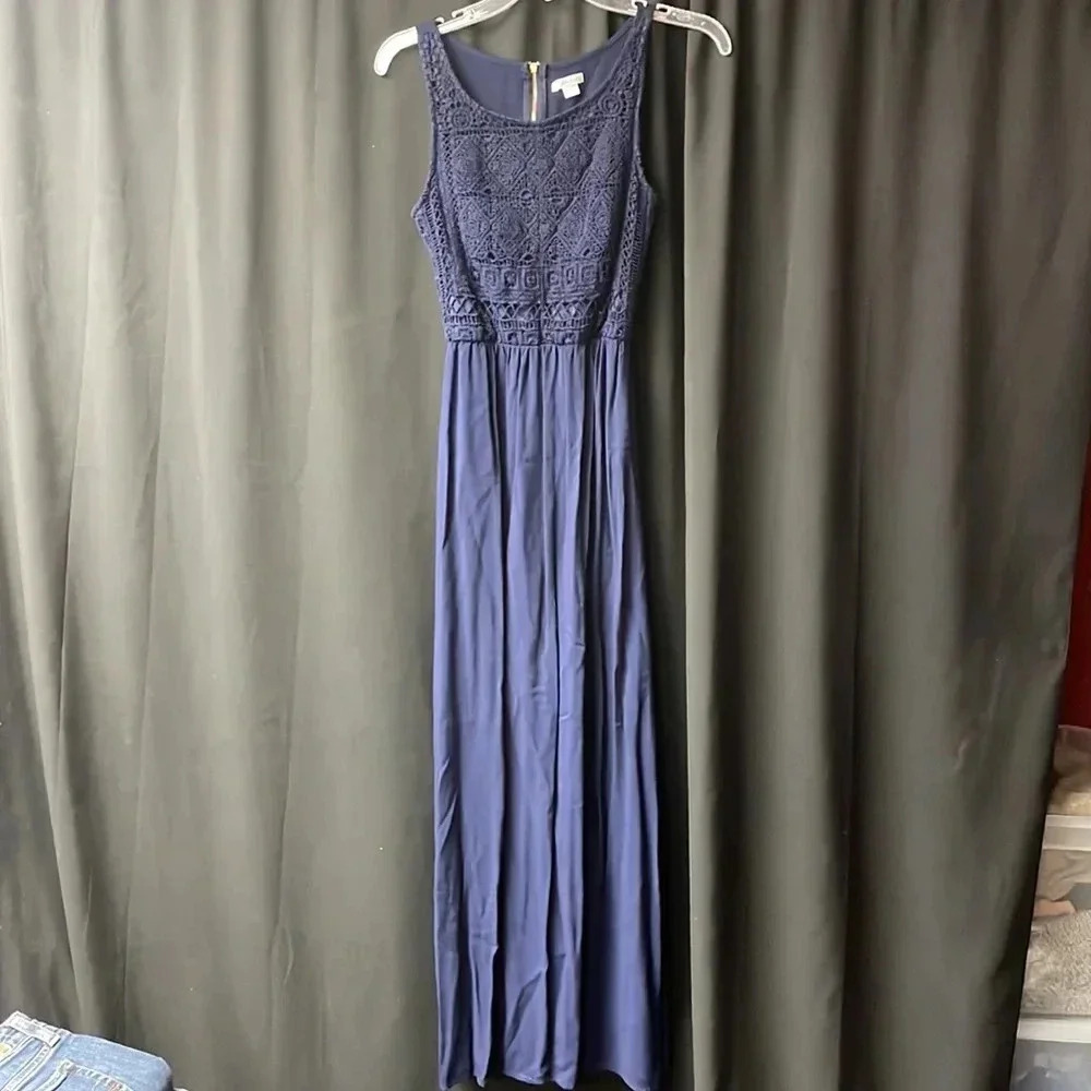 Navy Maxi Dress XS